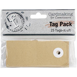 Ruby Rock-It Fundamentals Rectangle Tags (25 Pack), Small, Kraft