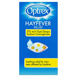 Optrex Hayfever Relief 2 Percent W/V Eye Drops Sodium Cromoglicate, 10 ml