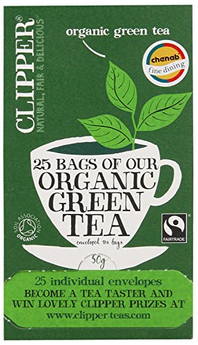 Clipper Organic Green 25 Teabags (Pack of 6, Total 150 Teabags)