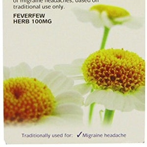 Feverfew Migraine Relief (30 capsule) - x 2 *Twin DEAL Pack*