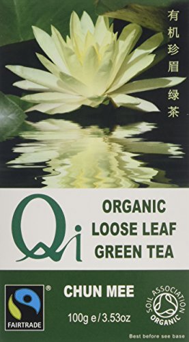 Qi Organic Fairtrade Loose Leaf Chun Mee Tea 6 x 100 g