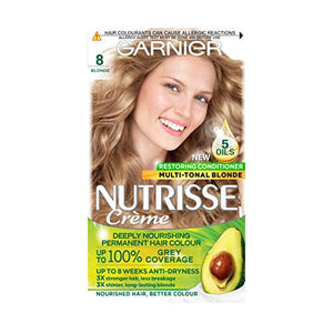 Garnier Nutrisse Blonde Permanent Hair Dye 8 Blonde