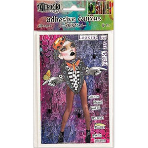 Ranger Dyan Reaveley's Dylusions Adhesive Canvas 8/Pkg, 3.375"X5.25"
