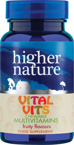 Vital Vits - Childrens chewable Multi-Vitamins - Higher Nature - 30 Tablets