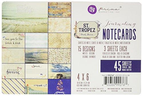 Prima Marketing St. Tropez 4x6 Journaling Cards