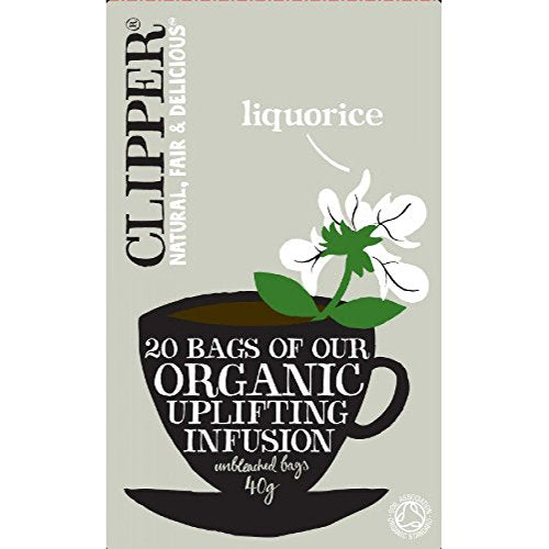 Clipper Liquorice 20 Bags (Pack of 2)