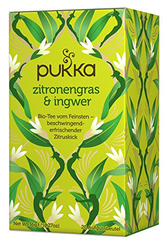 PUKKA HERBAL AYURVEDA Organic Lemongrass & Ginger Tea 20bags (PACK OF 1)