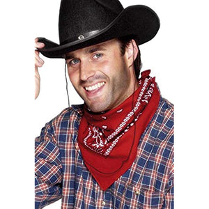 Smiffy's Cowboy Bandanna Western Design - Red