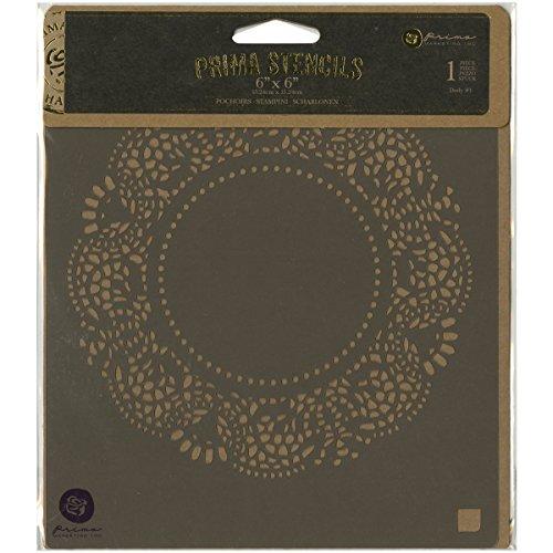 Prima Designer Stencil 6x6-Doily #1