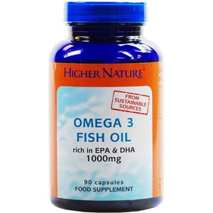 Higher Nature Fish Oil Omega 3 1000mg 90 capsule X 2 (Pack of 2)