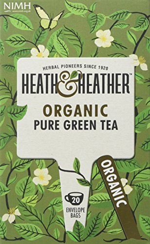 Heath & Heather Tea Infusions Organic Green Tea Teabags (Pack of 6, Total 120)