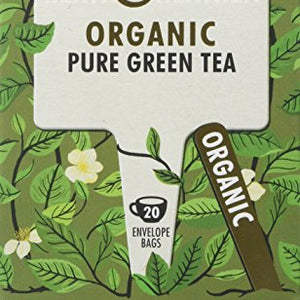Heath & Heather Tea Infusions Organic Green Tea Teabags (Pack of 6, Total 120)