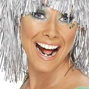 Smiffy's Cyber Tinsel Wig (Silver)