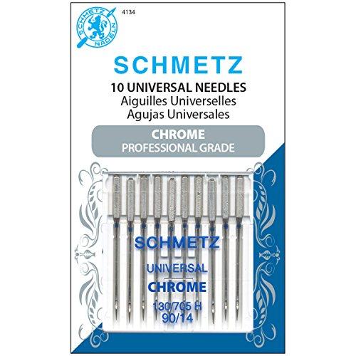Schmetz SCH4134 10 Piece Chrome Universal Size 90/14 Needle