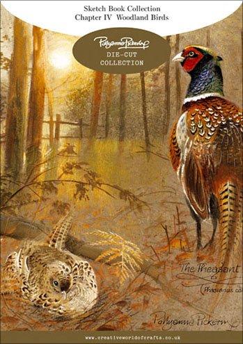 Pollyanna Pickering Sketchbook A4 Die-Cut Decoupage Sheets-Ch.4 Woodland Birds