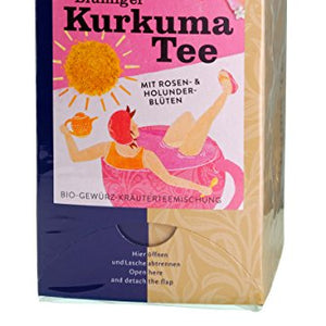 SONNENTOR Org Flowery Turmeric Tea with Rose & Elderflower Blossom 18x2g (PACK OF 1)