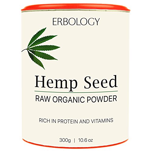 Organic Hemp Protein Powder 300g - Rich in Vitamin D and Minerals - Raw - Gluten-Free
