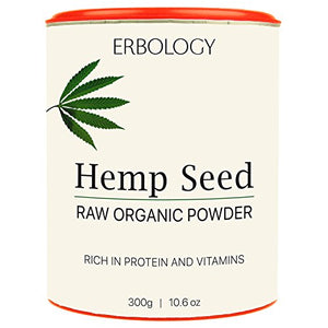 Organic Hemp Protein Powder 300g - Rich in Vitamin D and Minerals - Raw - Gluten-Free