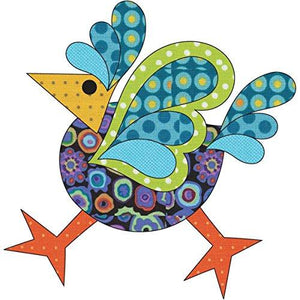 Quilting Creations Laser Cut Fusible Funky Chicken 3 Small Dotz Applique