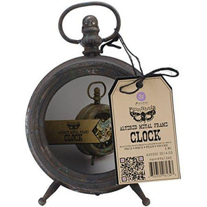 Prima Marketing Altered Metal Frame, 3.5 by 6.25 by 9-Inch, Clock