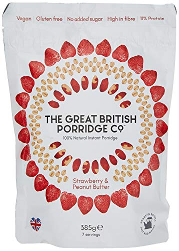 GB Porridge Strawberry and Peanut Butter Porridge, 385 g