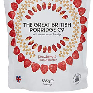 GB Porridge Strawberry and Peanut Butter Porridge, 385 g