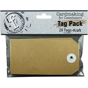 Ruby Rock-It Fundamentals Rectangle Tags (20 Pack), Medium, Kraft