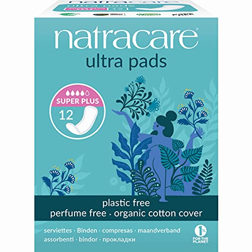 Natracare Organic Cotton Ultra Pads 12 Super Plus Flow