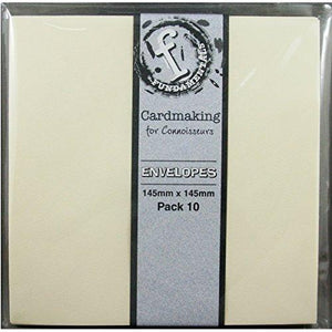 Ruby Rock-It Fundamentals Cardmaking Envelopes 5.75"X5.75" 10/Pkg-Cream