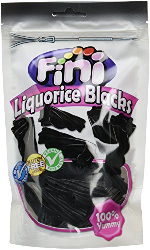 Fini Blacks Liquorice Doypack 180 g (Pack of 5)