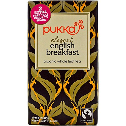 Pukka Herbs Elegant English Breakfast Tea 20 sachet X 5 (Pack of 5)