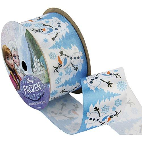 Offray Frozen Craft Ribbon, 1-/2-Inch by 9-Feet, Olaf Snowy