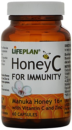 Lifeplan Honey C with Vitamin C and Zinc Capsules, Pack of 60