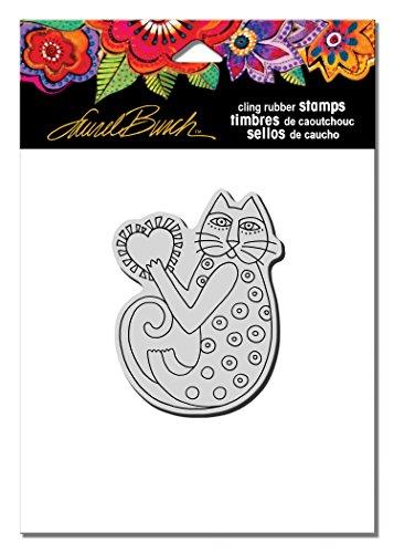STAMPENDOUS Laurel Burch Cling Rubber Stamp a Happy Heart