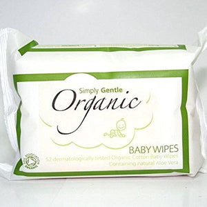 Simply Gentle Organic Baby Wipes 52 wipes (Pack of 4)