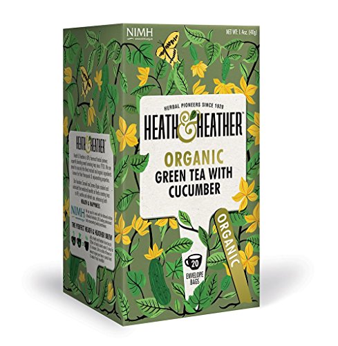 Heath & Heather | Organic Green Tea & Cucumber | 6 x 20 bags
