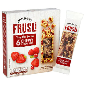 Jordans Frusli Juicy Red Berries Cereal Bars, 6x 30g