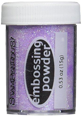 STAMPENDOUS Embossing powder 53Oz-Sparkly Lavender Transparent, Purple