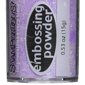 STAMPENDOUS Embossing powder 53Oz-Sparkly Lavender Transparent, Purple