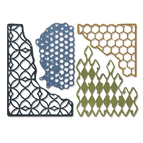 Sizzix 660220 Thinlits Die Set, Mixed Media by Tim Holtz, 4-Pack