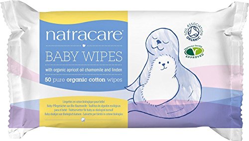 (12 PACK) - Natracare - Org Cotton Baby Wipes | 50wipes | 12 PACK BUNDLE