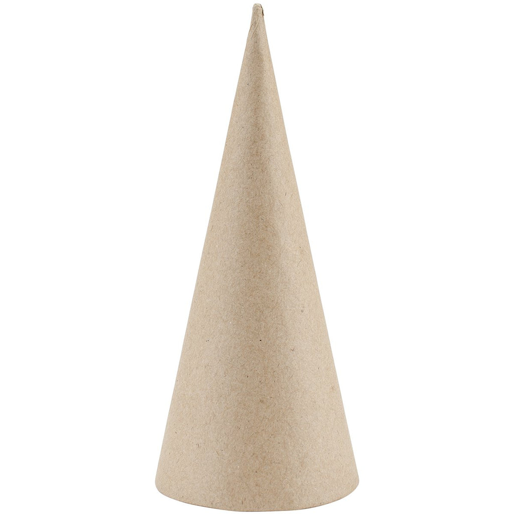 Paper Mache Open Bottom Cone - 7 x 3 inches