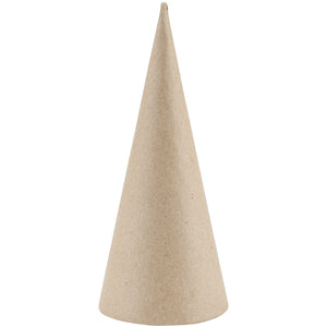 Paper Mache Open Bottom Cone - 7 x 3 inches