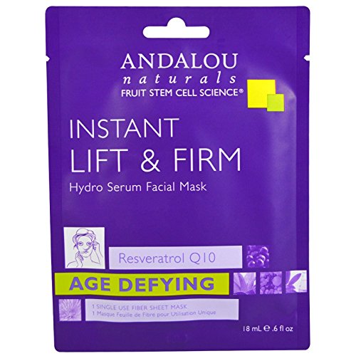 Instant Lift & Firm, Hydro Serum Facial Mask - Andalou Naturals