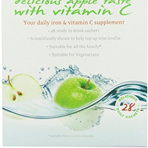 Spatone Apple Liquid Iron Supplement 28 sachet  (Pack of 2)