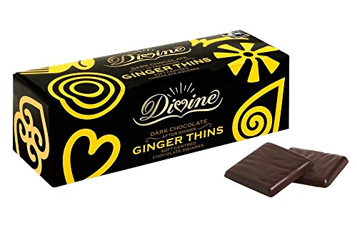 Divine Chocolate After Dinner Thins Ginger 200g (Case of 12)