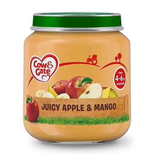 Cow & Gate Juicy Apple and Mango from 4-6 Months Onwards Baby Food Jar, 125 g