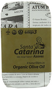 Santa Catarina Organic Tuna Fillets in Olive Oil 120 g (Pack of 2)