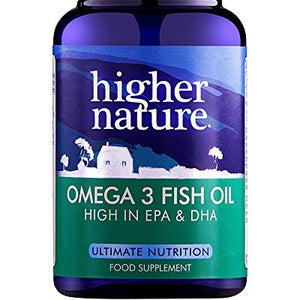 Higher Nature Omega 3 Fish Oil 180 Gel Capsules