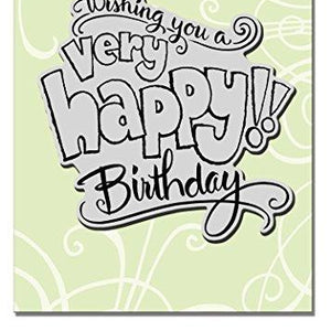 STAMPENDOUS CRW199 Cling Stamp, Great Big Happy